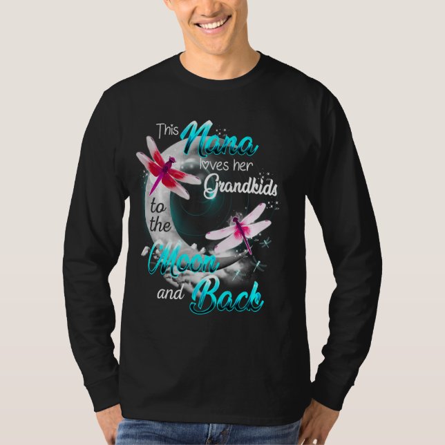 Nana Lieben Ihre Enkel Dragonfly Moon Women T-Shirt (Vorderseite)
