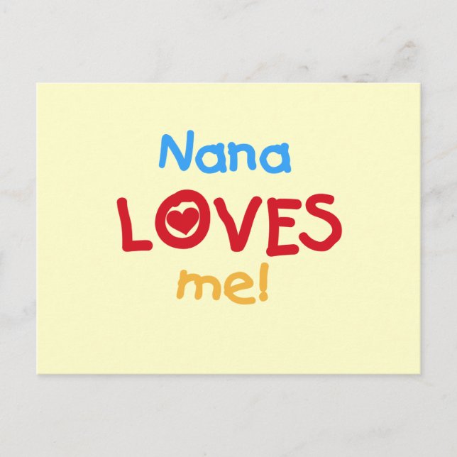 Nana Lieben Me T - Shirt und Geschenke Postkarte (Vorderseite)