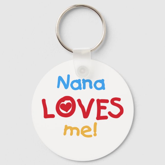 Nana Lieben Me T - Shirt und Geschenke Schlüsselanhänger (Vorderseite)