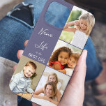 Nana Life is the Best Life 4 Photo Collage Purple Case-Mate iPhone Hülle<br><div class="desc">Custom photo iPhone case for nana (or edit for someone else) with 4 of your favorite pictures. The photo template is set up to display your pics in vertical portrait and square instagram formats. The nana quote reads "Nana Life is the Best Life" which you can edit for someone else...</div>