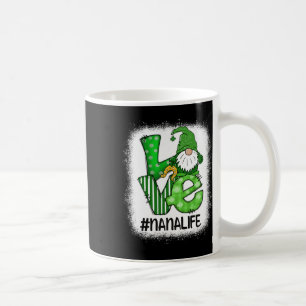 Nana Love St. Patricks Day gebleichtes Gnom Glück Kaffeetasse