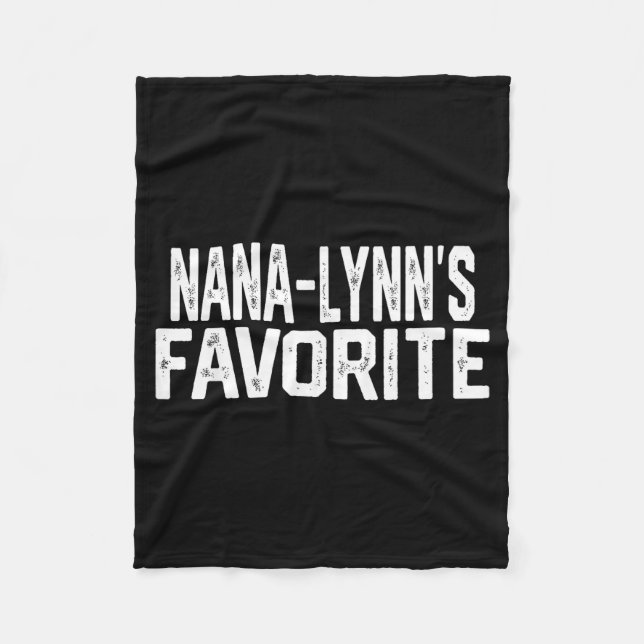 Nana-lynn’s Favorite Funny Grandparent Granhild Vi Fleecedecke (Vorderseite)