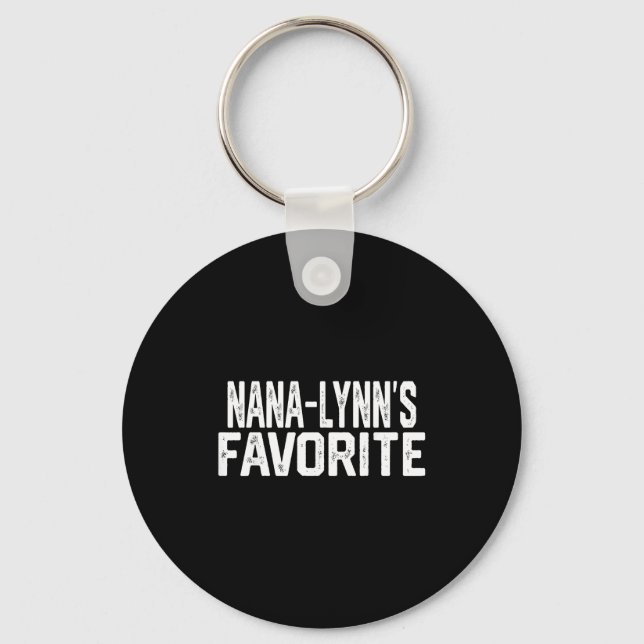Nana-lynn’s Favorite Funny Grandparent Granhild Vi Schlüsselanhänger (Vorderseite)