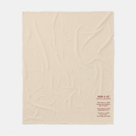 Nana & Me Cuddle Blanket Fleecedecke