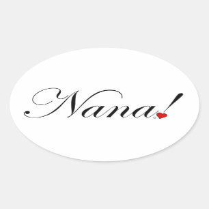 Nana! Ovaler Aufkleber