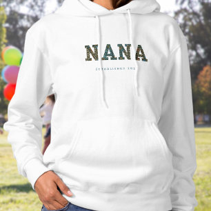 Nana personnalisé année - sweat à capuche tendance