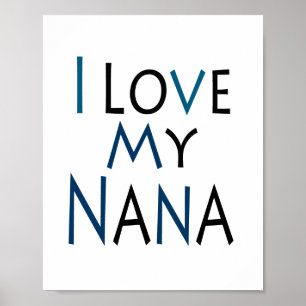 Nana Poster (blau) (Standard-Bildformat)