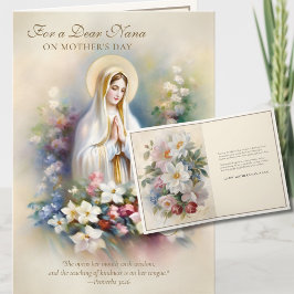 Nana Religious Mütters Day Floral Karte