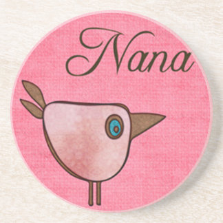 Nana rosa Vögelchen Getränkeuntersetzer