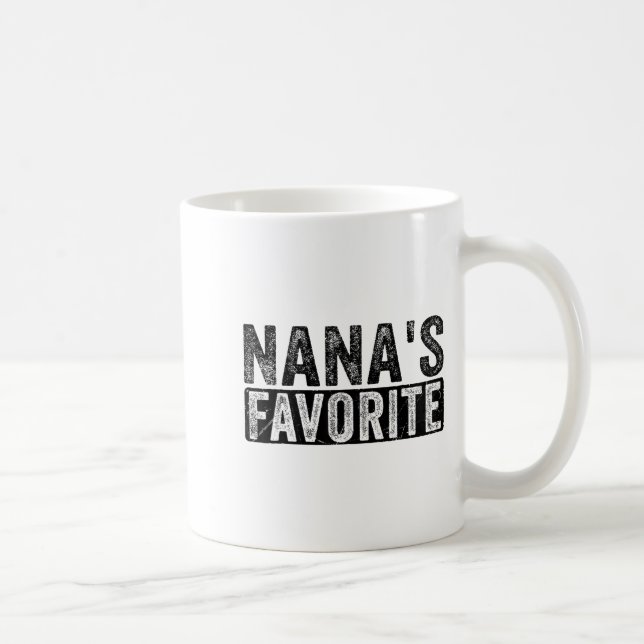 Nana’s Favorite Cute Family Granhild Quote Proud G Kaffeetasse (Rechts)