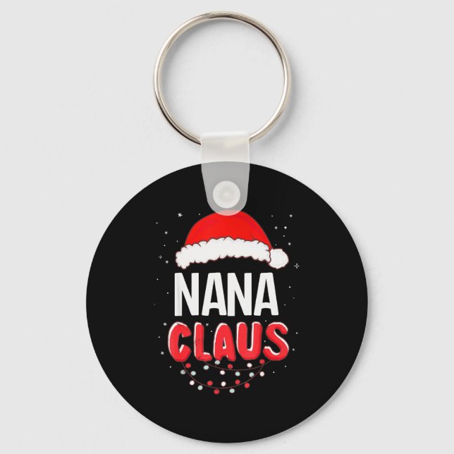 Nana Santa Claus Christmas Matching Costume  Schlüsselanhänger (Vorderseite)