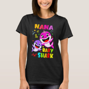Nana Shark Birthday Nana Shark Familienmutter Da T-Shirt