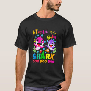 Nana Shark Birthday Nana Shark Familienmutter Da T-Shirt