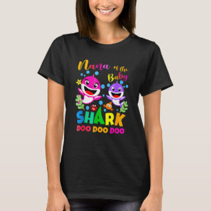Nana Shark Birthday Nana Shark Familienmutter Da T-Shirt