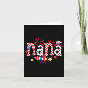 Nana Sungles Usa Flag Feuerwerk Patriotic 4. J Karte