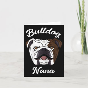 Nana Süße Englische Bulldogge Oma Karte