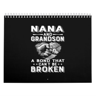 Nana und Grandson eine Anleihe, die nicht zerbroch Kalender