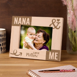 Nana und ich Foto Geschenk Geätzte Rahmen