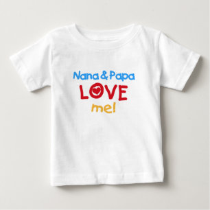 Nana- und Papa-Liebe ich Baby T-shirt