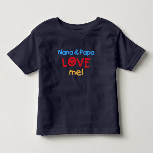 Nana und Papa Liebe Kleinkind T-shirt