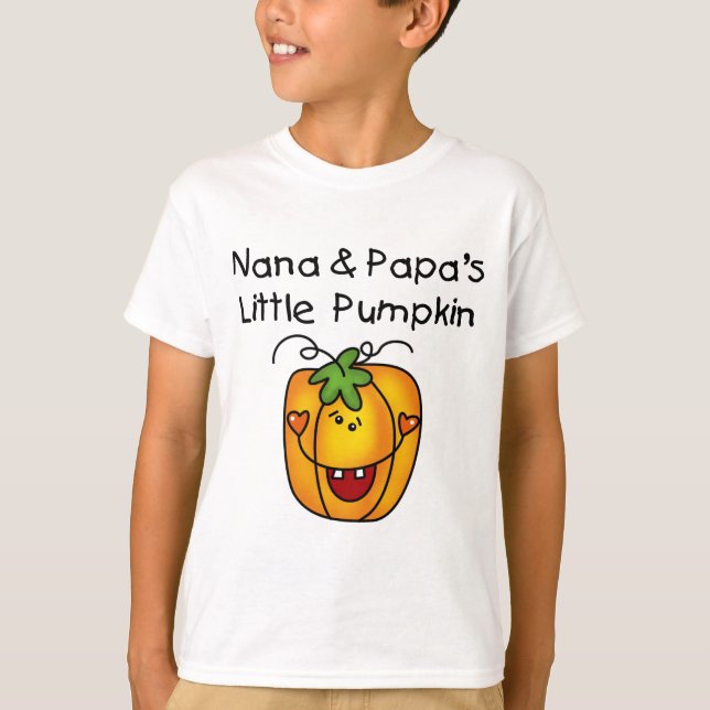 Nana und Papas kleine Kürbis-T - Shirt (Vorderseite)