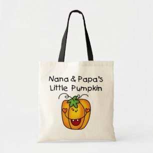 Nana und Papas kleine Kürbis-T - Shirt Tragetasche