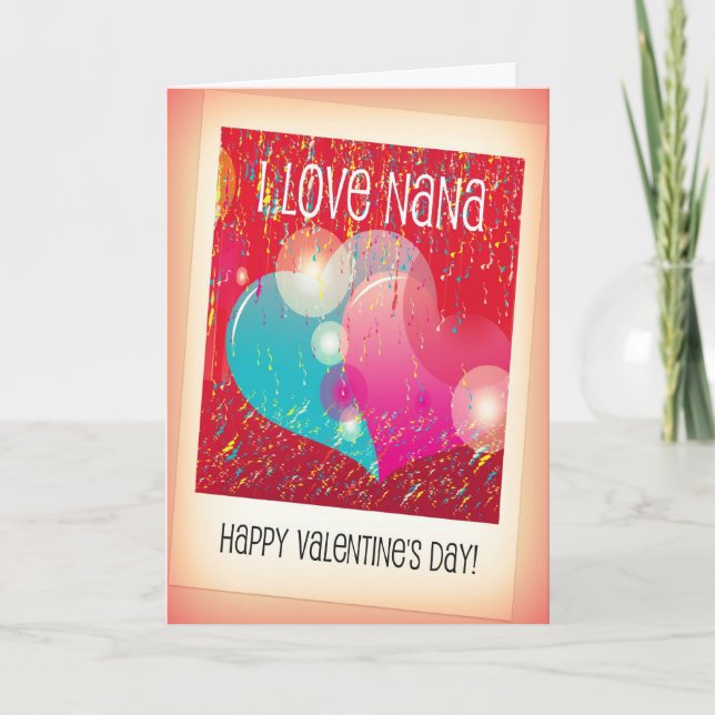 Nana-Valentinsgruß-Karte Feiertagskarte (Vorderseite)