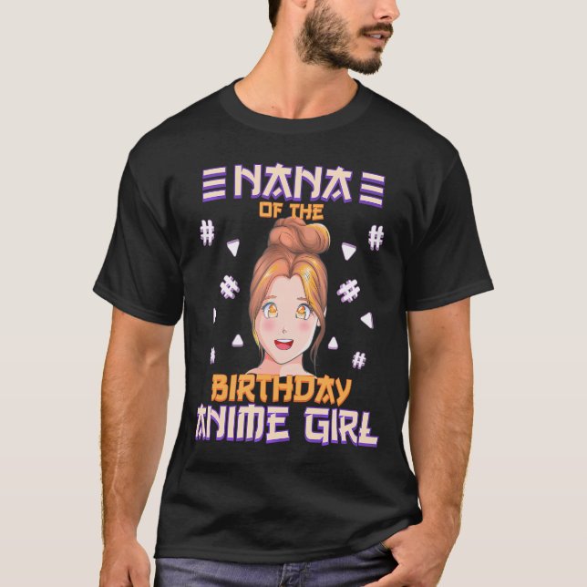 Nana vom Party Otaku Girl Anime T-Shirt (Vorderseite)