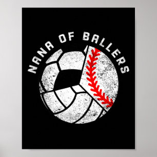 Nana Von Byllers Lustiger Bysebyll Volleybyll Fußb Poster