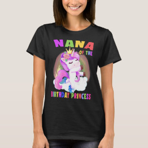 Nana von der Geburtstagsprinzessin Unicorn Girl T-Shirt