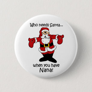 Nana-Weihnachtsknopf Button