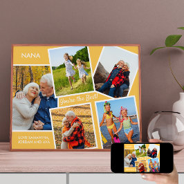 Nana You are the Best 5 Foto Collage Großeltern Poster