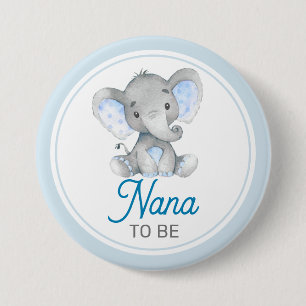 Nana zu New Granny Baby Boy Duwer Elephant Button