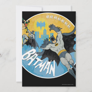 NANANANANANA Batman-Symbol Einladung
