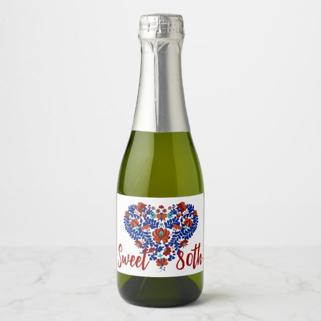 Nana's 80. Geburtstag / Ungarisch Rustikale Matyo (Vorderseite)