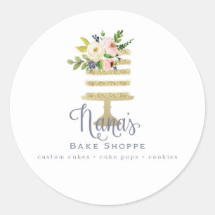 Nanas Bake Shoppe Runder Aufkleber