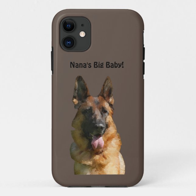 Nana's Big Baby German Shepherd Phone Case (Rückseite)