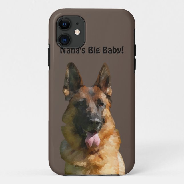 Nana's Big Baby German Shepherd Phone Case (Rückseite)
