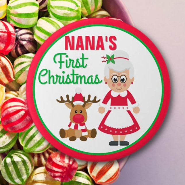Nanas erstes Weihnachts-Button Button (Von Creator hochgeladen)