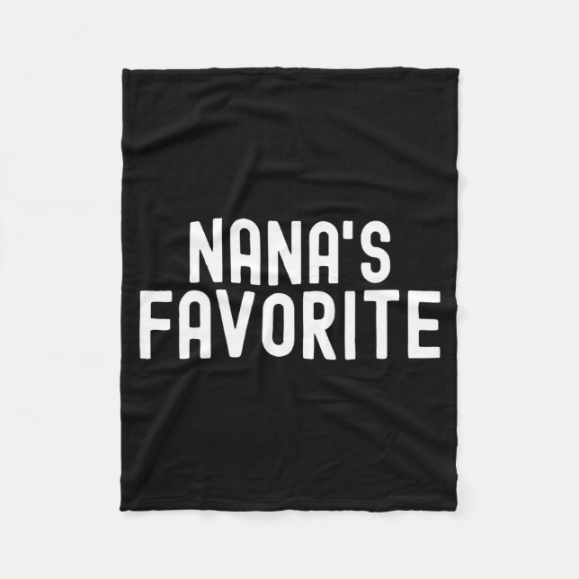 Nana's Favorite Family Baby Granhild Quote Family  Fleecedecke (Vorderseite)
