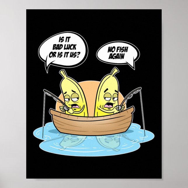 Nanas Fischerei Fischer ist es Glück oder wir Poster (Vorne)
