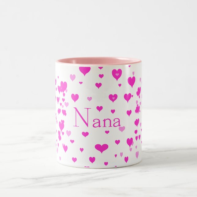 Nanas Herzen um mich Tasse (Mittel)