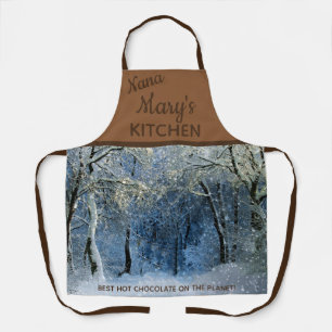 Nanas Hot Chocolate Snow All-over Print-Schürze Schürze