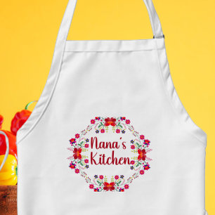 Nana's Kitchen Floral Schürze