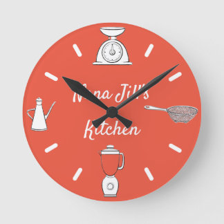 'Nana's Kitchen Wall Clock Runde Wanduhr