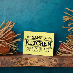 Nana's Kitchen Word Art Fotoplatte