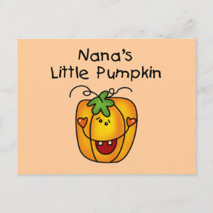 Nana's kleine Kürbis-T - Shirt und Geschenke Postkarte