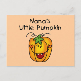 Nana's kleine Kürbis-T - Shirt und Geschenke Postkarte