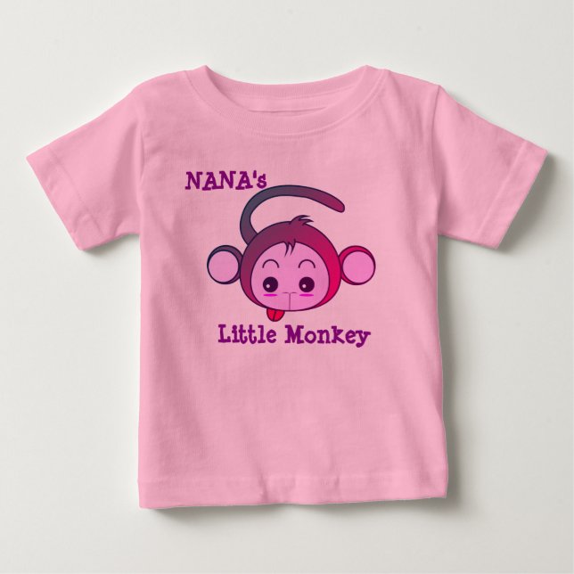 Nanas kleiner Affe Baby T-shirt (Vorderseite)
