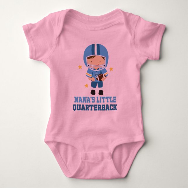 Nanas kleiner Quarterback Baby Strampler (Vorderseite)